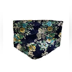 Silky Floral Bandeau Top
